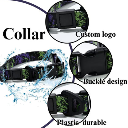 Maison Terrain — Camo Print Outdoor Leash Set